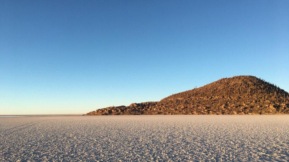 Morgenstimmung auf dem Salar de Uyuni ()