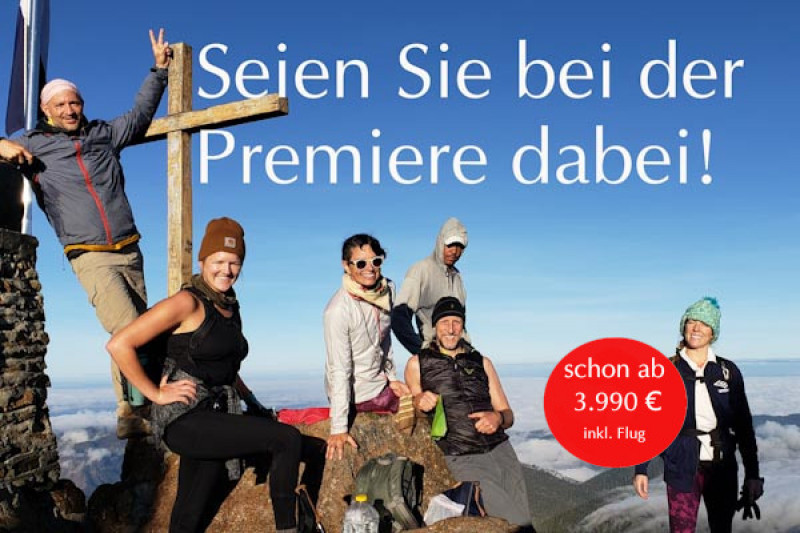 Menschen auf dem Pico Duarte in der Dominikanischen Republik